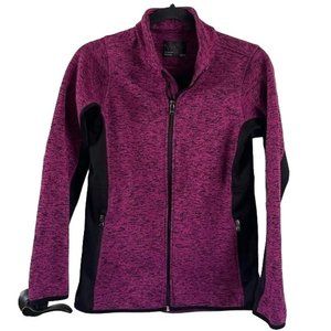 Marc New York / Andrew Marc, Pink & Black Full Zip Up Jacket, Athletic, Sz Med